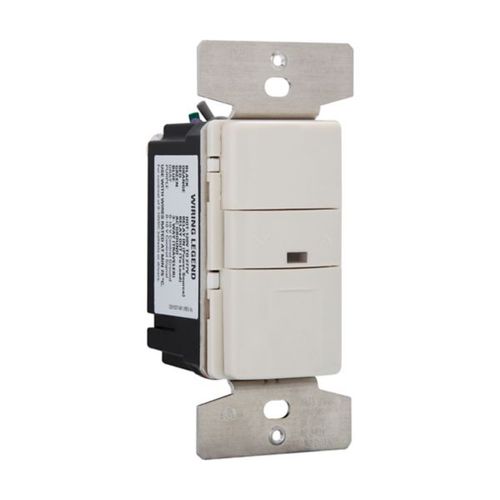 Main product image of Occupancy Sensor & Dimmer, 8/10A, 120/277V, Lt Almond, 1-Pole, 3-Way, 1-Ph, 1200/2200W, OS10D7-LA