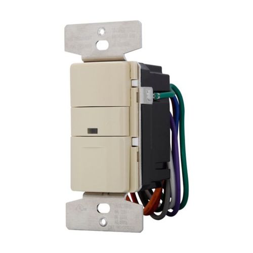 Main product image of Occupancy Sensor & Dimmer, 8/10A, 120/277V, Ivory, 1-Pole, 3-Way, 1-Ph, 1200/2200W, Ivory, OS10D7-V