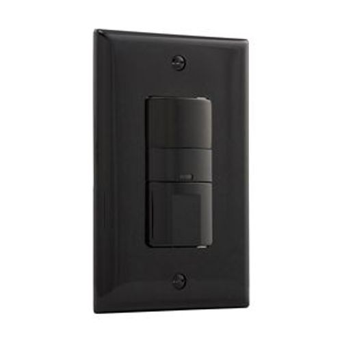 Main product image of Occupancy Sensor Switch, No Neutral Required, 120V, Black, 1-Pole, 3-Way, 1-Phase, 450 Sq Ft, OS306U-BK