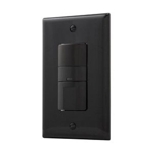 Main product image of Occupancy Sensor Switch, No Neutral Required, 120V, Black, 1-Pole, 3-Way, 1-Phase, 450 Sq Ft, OS306U-BK
