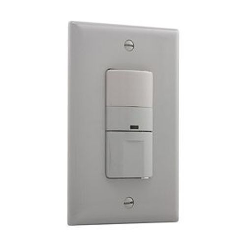 Main product image of Occupancy Sensor Switch, No Neutral Required, 120V, Gray, 1-Pole, 3-Way, 1-Phase, 450 Sq Ft 600W, OS306U-GY