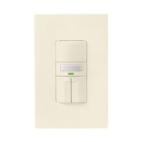 Main product image of Occupancy Sensor Dual Switch, Dual Switch, w/ Nightlight, 120V, Light Almond, 1-Pole, 1000 Sq Ft, OS310R-LA