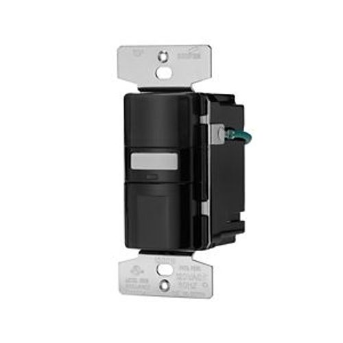 Main product image of Occupancy Sensor Switch, Motion Sensor w/ Nightlight, 120V, Black, 1-Pole, 3-Way, 1000 Sq Ft, OS310U-BK