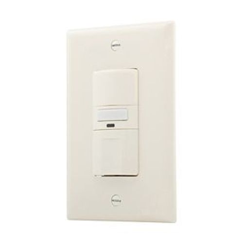 Main product image of Occupancy Sensor Switch, Motion Sensor w/ Nightlight, 120V, Light Almond, 1-Pole, 1000 Sq Ft, OS310U-LA
