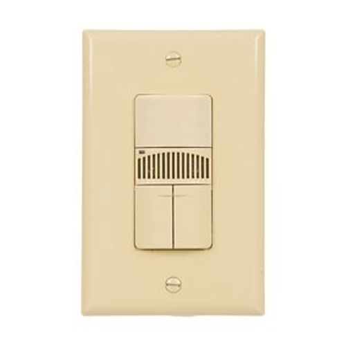 Main product image of Occupancy Sensor Dual Switch, Dual Tech Motion,120/277V, Ivory, 1-Pole, 3Way, 1-Ph, 1000 Sq Ft, OSD10DN-V