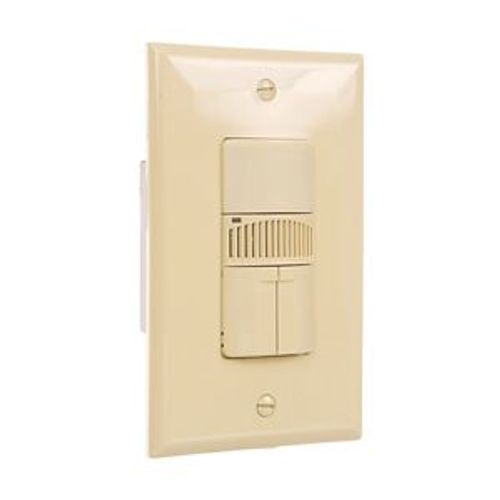 Main product image of Occupancy Sensor Dual Switch, Dual Tech Motion,120/277V, Ivory, 1-Pole, 3Way, 1-Ph, 1000 Sq Ft, OSD10DN-V