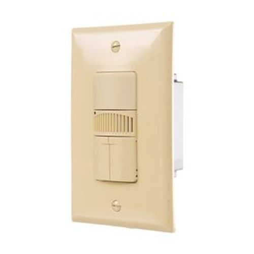 Main product image of Occupancy Sensor Dual Switch, Dual Tech Motion,120/277V, Ivory, 1-Pole, 3Way, 1-Ph, 1000 Sq Ft, OSD10DN-V