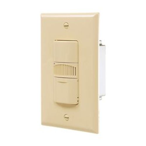 Main product image of Occupancy Sensor Switch, Dual Tech Motion, 120/277V, Ivory, 1-Pole, 3-Way, 1-Ph, 1000 Sq Ft, OSD10N-V