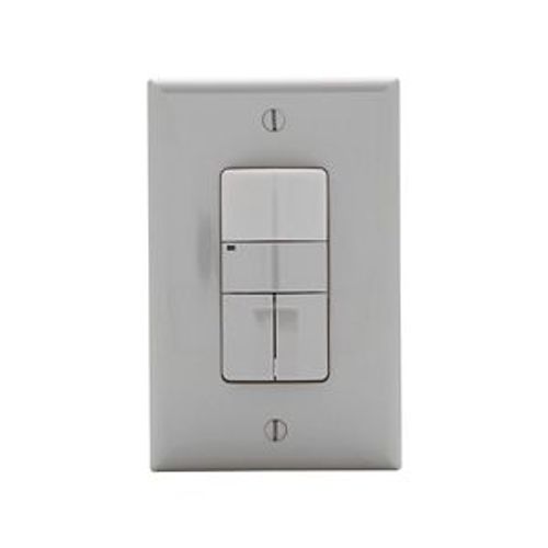 Main product image of Occupancy Sensor Dual Switch, 120/277V, Gray, 1-Pole, 3-Way, 1-Ph, 1000 Sq Ft, OSP10D-GY
