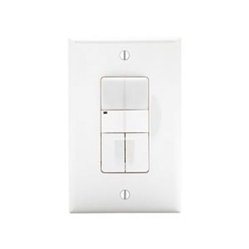 Main product image of Occupancy Sensor Dual Switch, 120/277V, Incand, Mlv, Elv, Flr, Halo, 1-Pole, 3-Way, 1000 Sq Ft, OSP10D-W