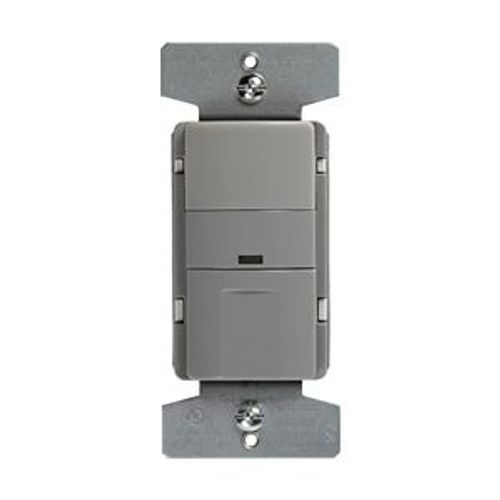 Main product image of Occupancy Sensor Switch, 120/277V, Gray, 1-Pole, 3-Way, 1-Ph, 1000 Sq Ft, OSP10M-GY