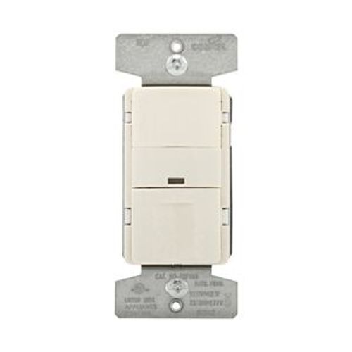 Main product image of Occupancy Sensor Switch, 120/277V, Wire Ld, Maint Close, Almond, 1-Pole, 3Way, 1-Ph, 1000 Sq Ft, OSP10M-LA