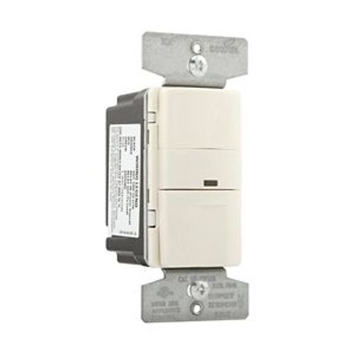 Main product image of Occupancy Sensor Switch, 120/277V, Wire Ld, Maint Close, Almond, 1-Pole, 3Way, 1-Ph, 1000 Sq Ft, OSP10M-LA