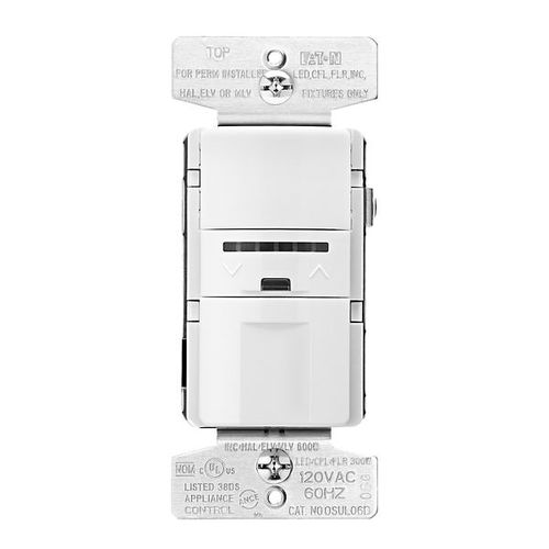 Main product image of Occupancy Sensor & Dimmer, Dimmer Sensor, 120V, Light Almond, Ivory, 1-Pole, 1-Ph, 1000 Sq Ft, OSUL06D-C2-K-L