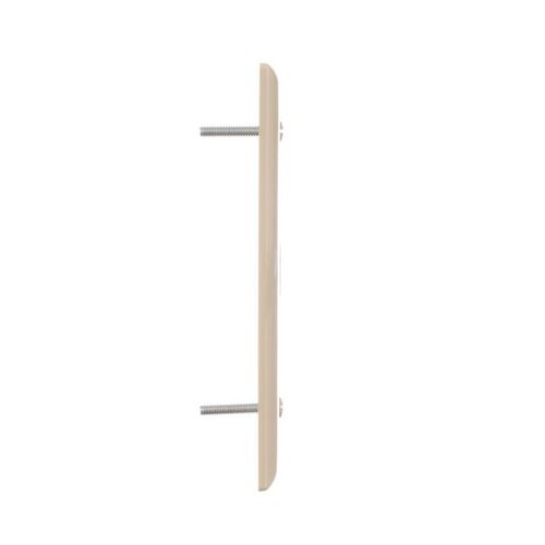 Main product image of Telephone And Coaxial Wallplate, Ivory, 0.40" Hole Cutout, Single-Gang, Mid-Size, PJ11V