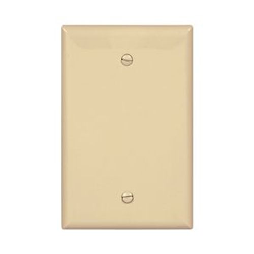 Main product image of Blank Wallplate, Box Mount, Ivory, Blank Cutout, Polycarbonate, Single- Gang, Mid-Size, PJ13V