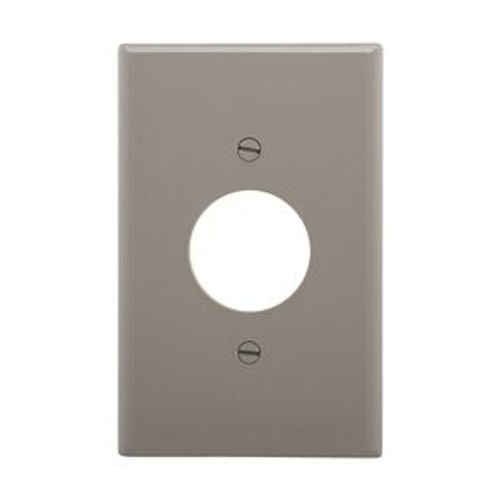 Main product image of Power Outlet And Locking, Gray, 1.40" Hole Cutout, Polycarbonate, Single- Gang, Mid-Size, PJ7GY