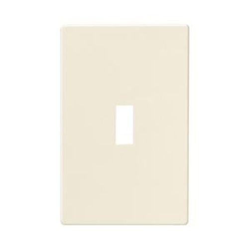 Main product image of Screwless Wallplate, Screwless, Lt. Almond, Toggle Cutout, Polycarbonate, Single- Gang, Mid-Size, PJS1LA