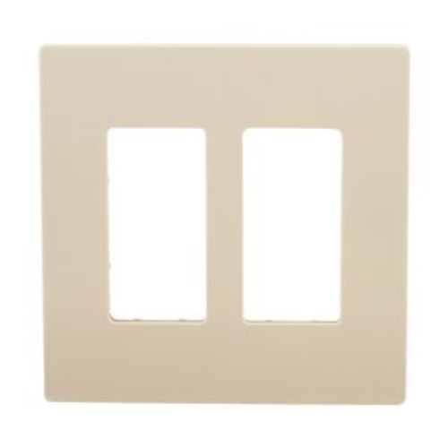 Main product image of Wallplate, Two-Gang, Decorator, Without Screws, Almond, PJS262A-L