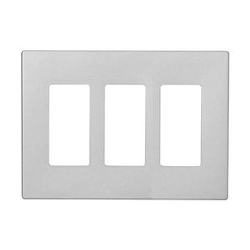 Main product image of Wallplate, Three-Gang, Decorator, Without Screws, Silver, PJS263SG-SP-L