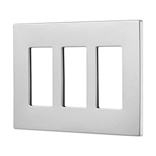 Main product image of Wallplate, Three-Gang, Decorator, Without Screws, Silver, PJS263SG-SP-L