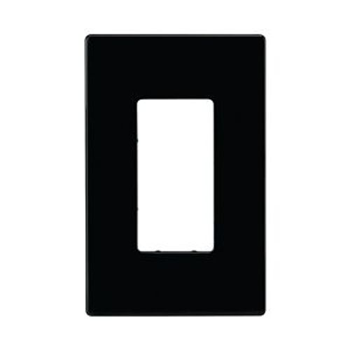 Main product image of Screwless Wallplate, Screwless, Black, Decorator Cutout, Polycarbonate, Single- Gang, Mid-Size, PJS26BK