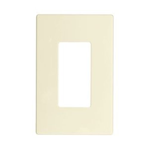 Main product image of Screwless Wallplate, Screwless, Lt. Almond, Decorator Cutout, Single-Gang, Mid-Size, PJS26LA