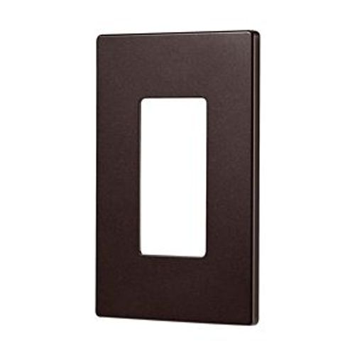 Main product image of Wallplate, Single-Gang, Decorator, Without Screws, Oil Rubbed Bronze, PJS26RB-SP-L