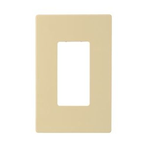 Main product image of Screwless Wallplate, Screwless, Ivory, Decorator Cutout, Polycarbonate, Single- Gang, Mid-Size, PJS26V