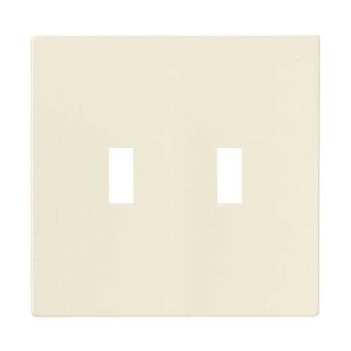Main product image of Screwless Wallplate, Screwless, Almond, Toggle Cutout, Polycarbonate, 02- Gang, Mid-Size, PJS2LA2