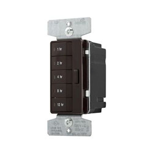 Main product image of Accell Hour Timer, 1, 2, 4, 8, 12 Hour Default Time Settings, 15A, 120V, Five Button, Brown, PT18H-B