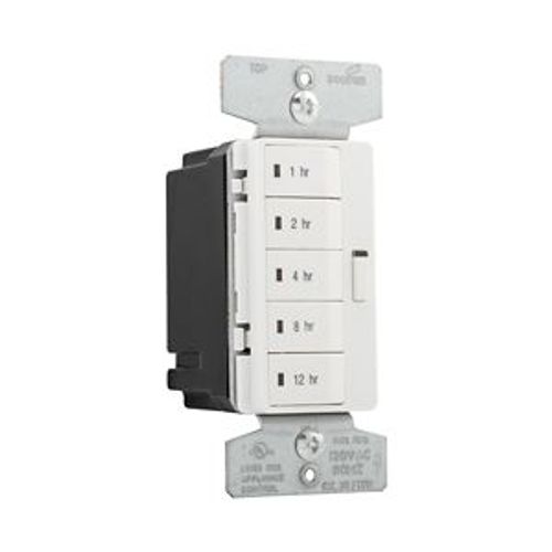 Main product image of Accell Hour Timer, 1, 2, 4, 8, 12 Hour Default Settings, 15A, 120V, 5 Button, Almond, Ivory, PT18H-C1