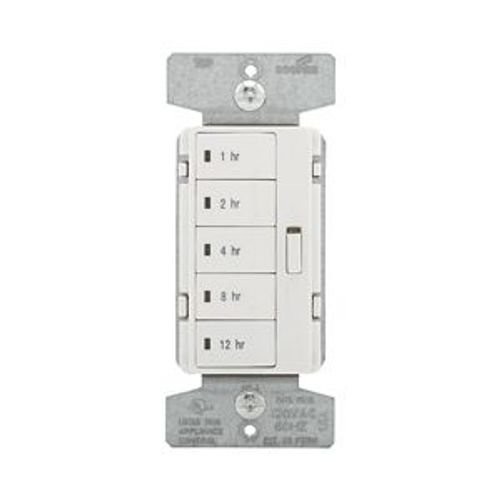 Main product image of Accell Hour Timer, 1, 2, 4, 8, 12 Hour Default Settings, 15A 120V, 5 Button, Light Almond, Ivory, PT18H-C2