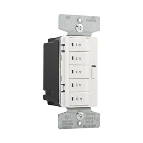 Main product image of Accell Hour Timer, 1, 2, 4, 8, 12 Hour Default Settings, 15A 120V, 5 Button, Light Almond, Ivory, PT18H-C2