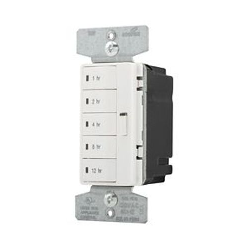 Main product image of Accell Hour Timer, 1, 2, 4, 8, 12 Hour Default Settings, 15A 120V, 5 Button, Light Almond, Ivory, PT18H-C2