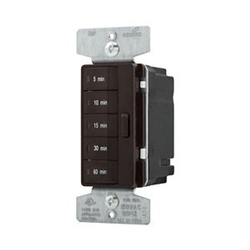 Main product image of Accell Minute Timer, 5, 10, 15, 30, & 60 Minute Default Time Settings, 15A, 120V 5 Button, Brown, PT18M-B