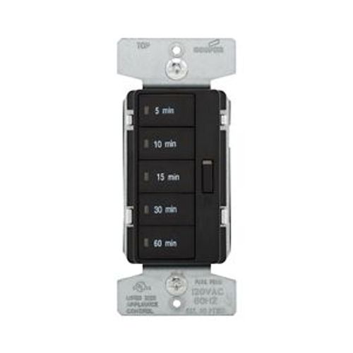 Main product image of Accell Minute Timer, 5, 10, 15, 30, & 60 Minute Default Time Settings, 15A, 120V 5 Button, Black, PT18M-BK