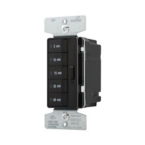Main product image of Accell Minute Timer, 5, 10, 15, 30, & 60 Minute Default Time Settings, 15A, 120V 5 Button, Black, PT18M-BK