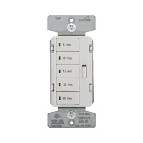 Main product image of Accell Minute Timer, 5, 10, 15, 30, & 60 Minute, 15A 120V, 5 Button, Almond, Ivory, 1-Pole 1800W, PT18M-C1