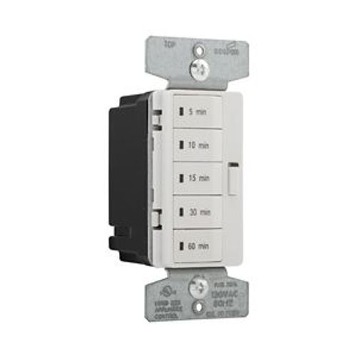 Main product image of Accell Minute Timer, 5, 10, 15, 30, & 60 Minute, 15A 120V, 5 Button, Almond, Ivory, 1-Pole 1800W, PT18M-C1