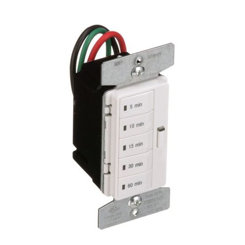 Main product image of Accell Minute Timer, 5, 10, 15, 30, & 60 Minute, 15A 120V, 5 Button, Light Almond, Ivory, 1-Pole, PT18M-C2
