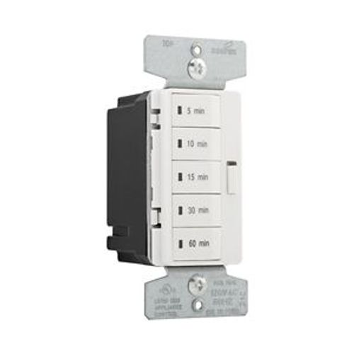 Main product image of Accell Minute Timer, 5, 10, 15, 30, & 60 Minute, 15A 120V, 5 Button, Light Almond, Ivory, 1-Pole, PT18M-C2