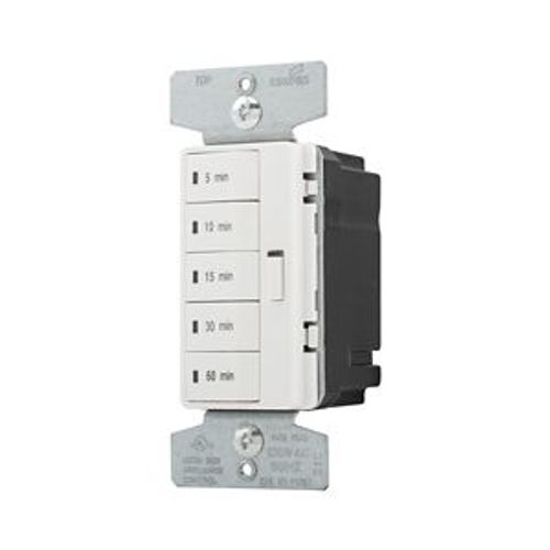 Main product image of Accell Minute Timer, 5, 10, 15, 30, & 60 Minute, 15A 120V, 5 Button, Light Almond, Ivory, 1-Pole, PT18M-C2