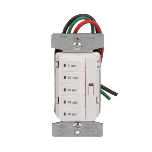 Main product image of Accell Minute Timer, 5, 10, 15, 30, & 60 Minute, 15A 120V, 5 Button, Light Almond, Ivory, 1-Pole, PT18M-C2