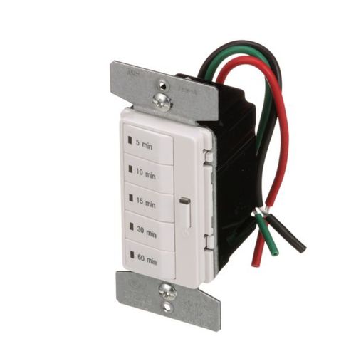 Main product image of Accell Minute Timer, 5, 10, 15, 30, & 60 Minute, 15A 120V, 5 Button, Light Almond, Ivory, 1-Pole, PT18M-C2