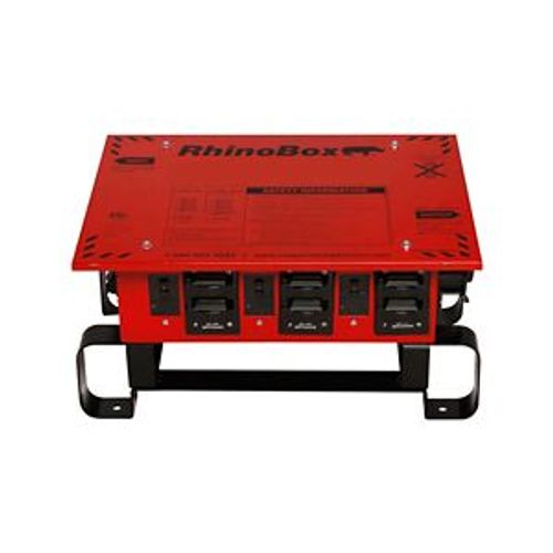 Main product image of Rhinobox Power Distribution Unit, 50A, Weatherproof, Nema 3R, Dplx Autores, Red, 120/240V, RB3001A