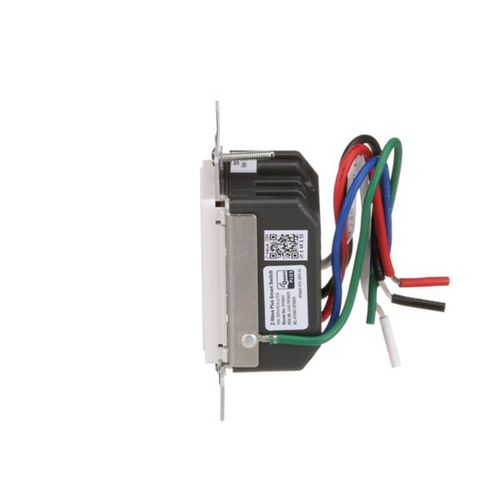 Main product image of Z-Wave Plus Switch, Power Failure Memory, 15A, 120V, Black, 1-Pole, 3-Way, Multi-Location, RF9601DW