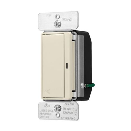 Main product image of Z-Wave Plus Accessory Switch, 120V, Wiring Leads, Push Button, Light Almond, 3-Way, 3-Way, RF9617DLA