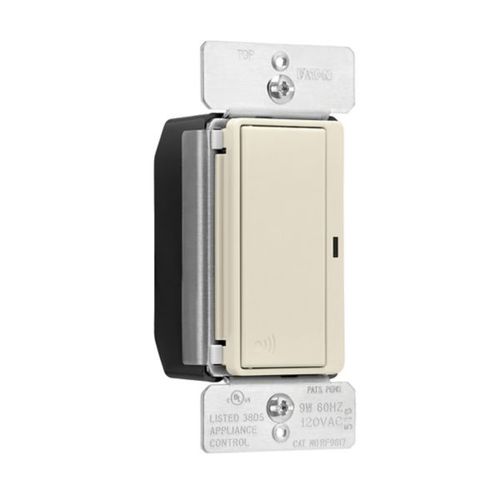 Main product image of Z-Wave Plus Accessory Switch, 120V, Wiring Leads, Push Button, Light Almond, 3-Way, 3-Way, RF9617DLA
