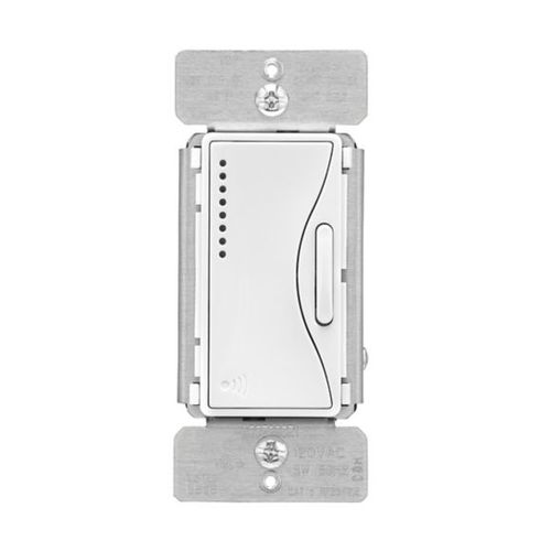 Main product image of Z-Wave Plus Accessory Dimmer, 7-Step Led Light Level Display, 120V, Alpine White, 1-Pole, 3-Way, RF9642-ZAW